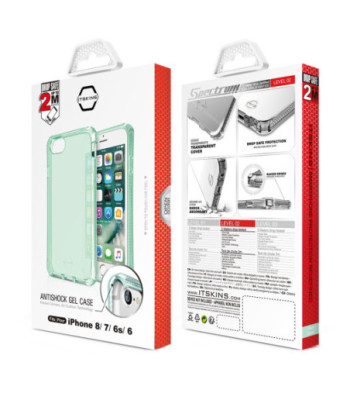 ITSKINS SPECTRUM CLEAR cover til iPhone 8 / 7 / 6s / 6®. Tiffany grøn