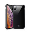ITSKINS HYBRID GLASS cover til iPhone XS / X®. Sort