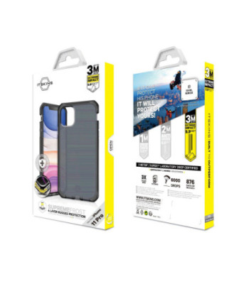 ITSKINS SUPREME FROST cover til iPhone 11 Pro / XS / X®. Grå og sort