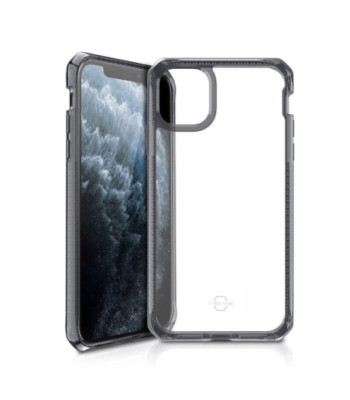 ITSKINS HYBRID CLEAR cover til iPhone 11 Pro Max / XS Max®. Sort og gennemsigtig