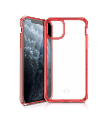 ITSKINS HYBRID CLEAR cover til iPhone 11 Pro Max / XS Max®. Rød og gennemsigtig