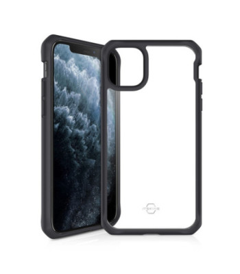 ITSKINS HYBRID SOLID cover til iPhone 11 Pro Max / XS Max®. Sort og gennemsigtig