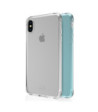 ITSKINS NANO DUO cover til iPhone XS Max®. Lys blå og gennemsigtig
