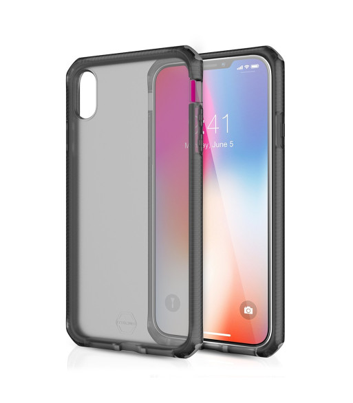 ITSKINS SUPREME FROST cover til iPhone XS Max®. Grå og sort ITSKINS SUPREME FROST cover til iPhone XS Max®. Grå og sort