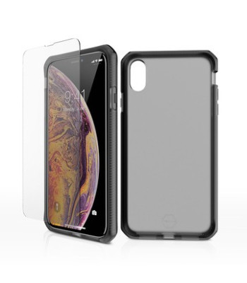ITSKINS SUPREME FROST360 (Supreme + 2.5D Glass) ?cover til iPhone XS Max®. Sort