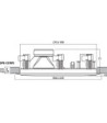 HiFi indbygningshøjttaler - SPE-22/WS MONACOR