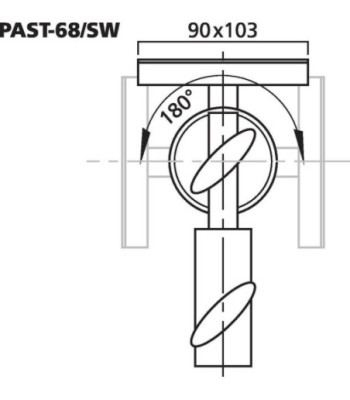 Stativadapter - PAST-68/SW Monacor