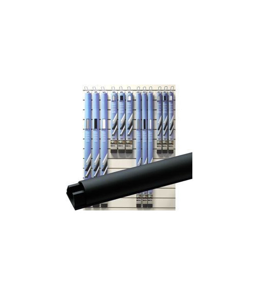 Cavus kabelskinne aluminium. Sort Cavus kabelskinne aluminium. Sort