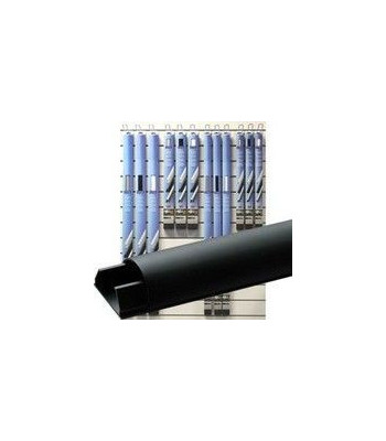 Cavus kabelskinne aluminium. Sort