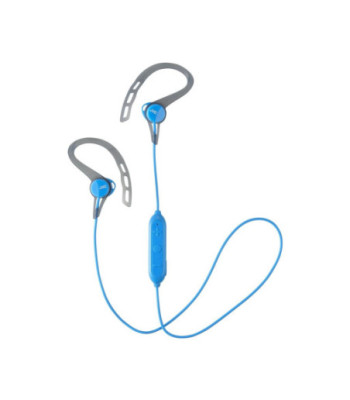 JVC trådløse in-ear høretelefoner til sport med fjernbetjening og mikrofon. Blå