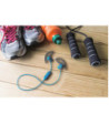 JVC trådløse in-ear høretelefoner til sport med fjernbetjening og mikrofon. Blå