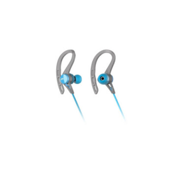 JVC trådløse in-ear høretelefoner til sport med fjernbetjening og mikrofon. Blå