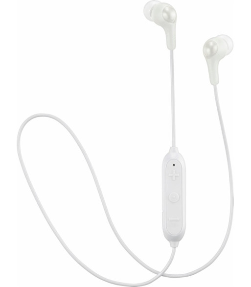 JVC trådløse in-ear høretelefoner med fjernbetjening og mikrofon. Hvid JVC trådløse in-ear høretelefoner med fjernbetjening og mikrofon. Hvid