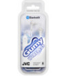 JVC trådløse in-ear høretelefoner med fjernbetjening og mikrofon. Hvid
