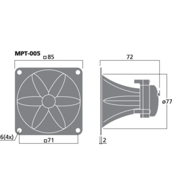 Piezohorn - MPT-005 Monacor