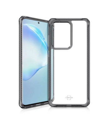 ITSKINS HYBRID CLEAR cover til Samsung Galaxy S20 Ultra 4G / 5G®. Sort og gennemsigtig