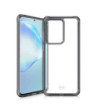 ITSKINS HYBRID CLEAR cover til Samsung Galaxy S20 Ultra 4G / 5G®. Sort og gennemsigtig