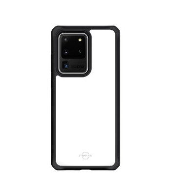 ITSKINS HYBRID SOLID cover til Samsung Galaxy S20 Ultra 4G / 5G®. Sort og gennemsigtig