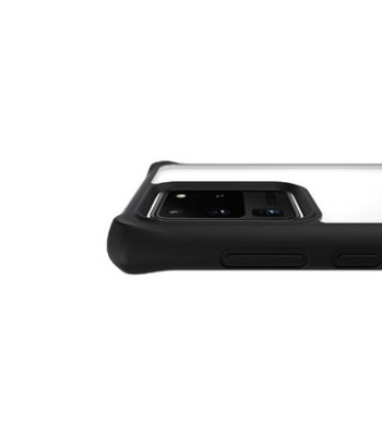 ITSKINS HYBRID SOLID cover til Samsung Galaxy S20 Ultra 4G / 5G®. Sort og gennemsigtig