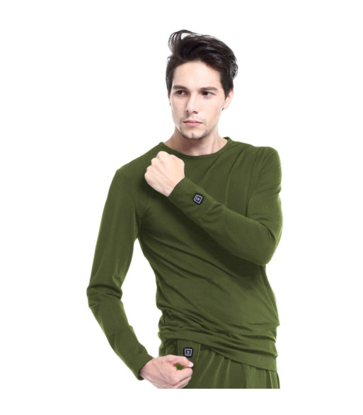 Glovii opvarmet bluse XL. Grøn Glovii opvarmet bluse XL. Grøn