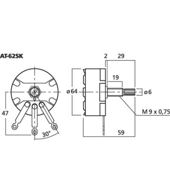 L-pad mono - AT-62SK MONACOR
