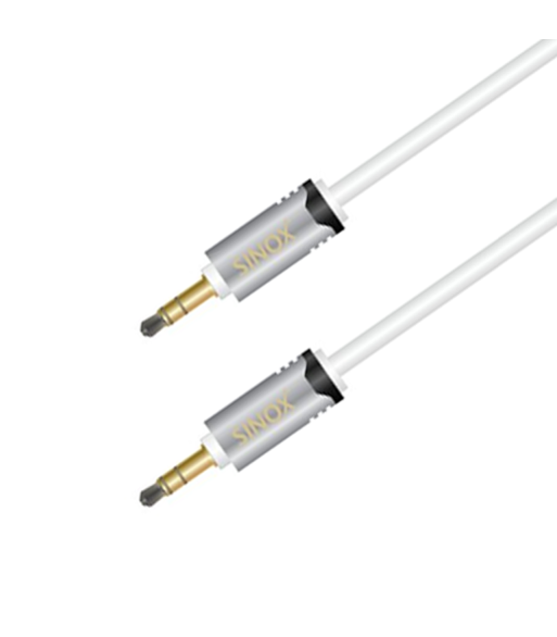 Sinox SHD mini jack kabel. 0,75m. Hvid Sinox SHD mini jack kabel. 0,75m. Hvid