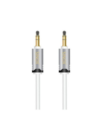 Sinox SHD mini jack kabel. 0,75m. Hvid