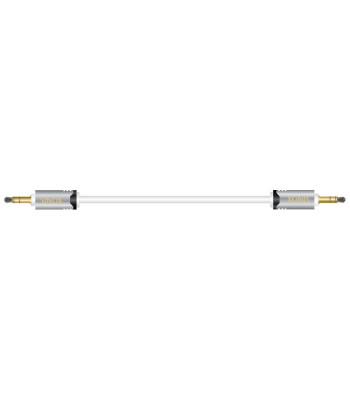 Sinox SHD mini jack kabel. 0,75m. Hvid
