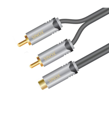 Sinox SHD Phono adapter. 0,2m. Sort