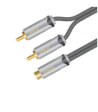 Sinox SHD Phono adapter. 0,2m. Sort