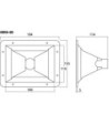 Mid/highrange horn - MRH-80 Monacor