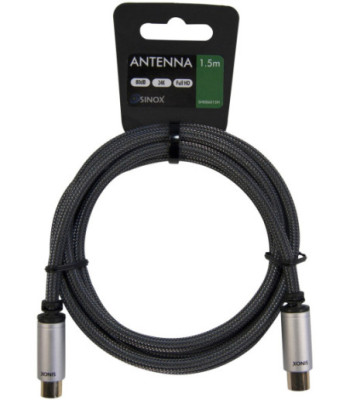 Sinox antennekabel. 3m. Sort M.