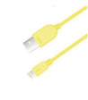 Sinox iMedia Lightning kabel m/original Apple chip. 2m. Gul