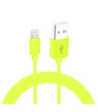 Sinox iMedia Lightning kabel m/original Apple chip. 2m. Gul