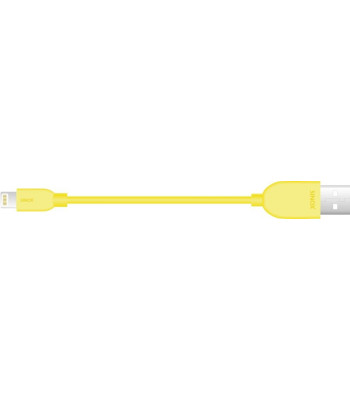 Sinox iMedia Lightning kabel m/original Apple chip. 2m. Gul