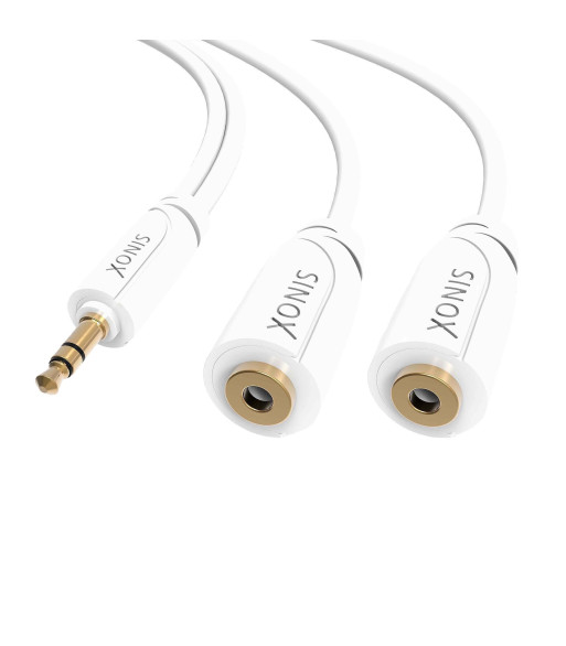 Sinox iMedia hovedtelefon fordeler. 0,2m. Hvid Sinox iMedia hovedtelefon fordeler. 0,2m. Hvid