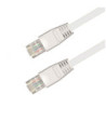 Sinox iMedia FTP Cat6 flat kabel. 2m. Hvid