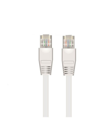 Sinox iMedia FTP Cat6 flat kabel. 2m. Hvid
