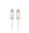 Sinox iMedia FTP Cat6 flat kabel. 2m. Hvid