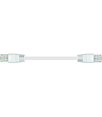 Sinox iMedia FTP Cat6 flat kabel. 5m. Hvid
