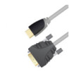 Sinox HDMI til DVI kabel. 5m. Grå/sort