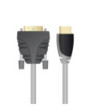 Sinox HDMI til DVI kabel. 5m. Grå/sort