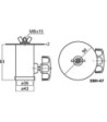 Stativ adapter - EBH-47 Monacor
