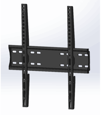Sinox One TV vægbeslag. 40"-65". Sort