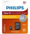 Philips Micro SDHC kort. 32GB klasse 10 UHS-I U1