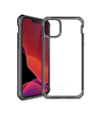 ITSKINS HYBRID CLEAR cover til iPhone 12 mini®. Sort og gennemsigtig