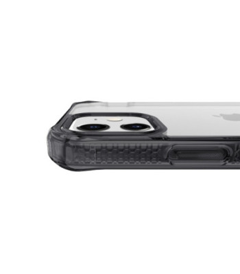 ITSKINS HYBRID CLEAR cover til iPhone 12 mini®. Sort og gennemsigtig