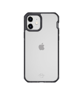 ITSKINS HYBRID CLEAR cover til iPhone 12 mini®. Sort og gennemsigtig