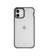 ITSKINS HYBRID CLEAR cover til iPhone 12 mini®. Sort og gennemsigtig