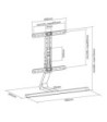 TV bordstand. 32"-65". Sort